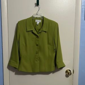 Kemp Collection Green 12 Collared Blazer
